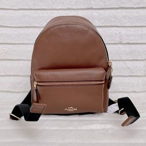 Coach Charlie Mini Leather Backpack